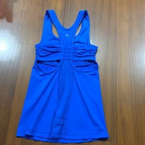 Lululemon cobalt blue tank top size 2. Perfect condition